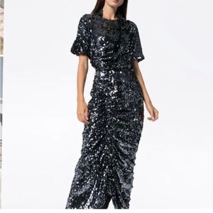 Preen by Thornton Bregazzi Tear Drop Sequin Gown. NWT